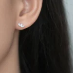 cercei din argint pietre cubic zirconia marquise beauty vedere frontala