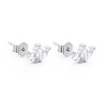 cercei din argint pietre cubic zirconia marquise beauty vedere frontala
