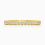 inel auriu argint tennis pietre cubic zirconia vedere frontala