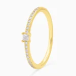 inel auriu din argint symphony pietre cubic zirconia vedere frontala