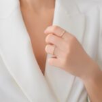inel auriu din argint symphony pietre cubic zirconia vedere frontala