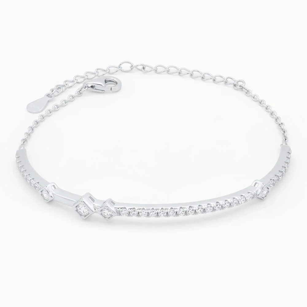 Brățară din argint cu pietre cubic zirconia – Rhythm