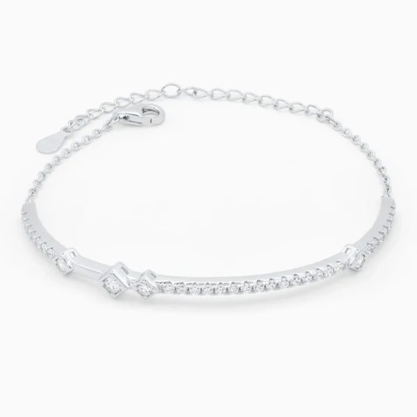 Bratara argint pietre zirconia Rhythm