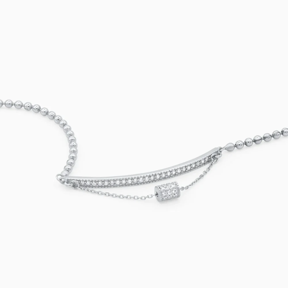 Bratara eleganta argint bile charm geometric urban shine detaliu