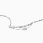 Bratara eleganta argint bile charm geometric urban shine