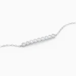 Bratara fina argint moissanite pure light