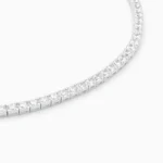 Bratara tennis argint 4 mm serenity spark vedere frontala