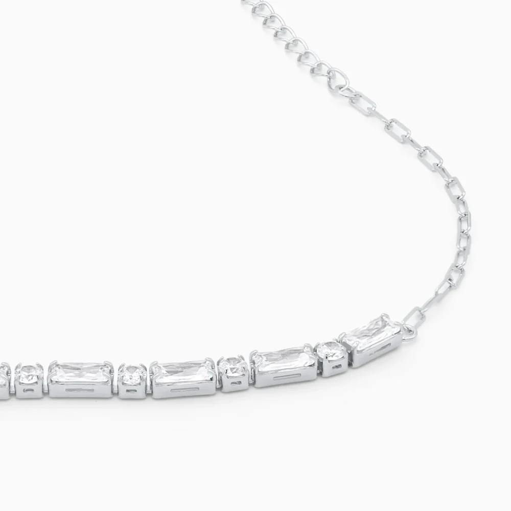 Bratara tennis argint pietre zirconia pure elegance detaliu pietre