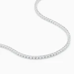 Bratara tennis argint placat rodiu pietre zirconia 2 mm signature