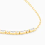 Bratara tennis argint placata aur pietre zirconia pure elegance