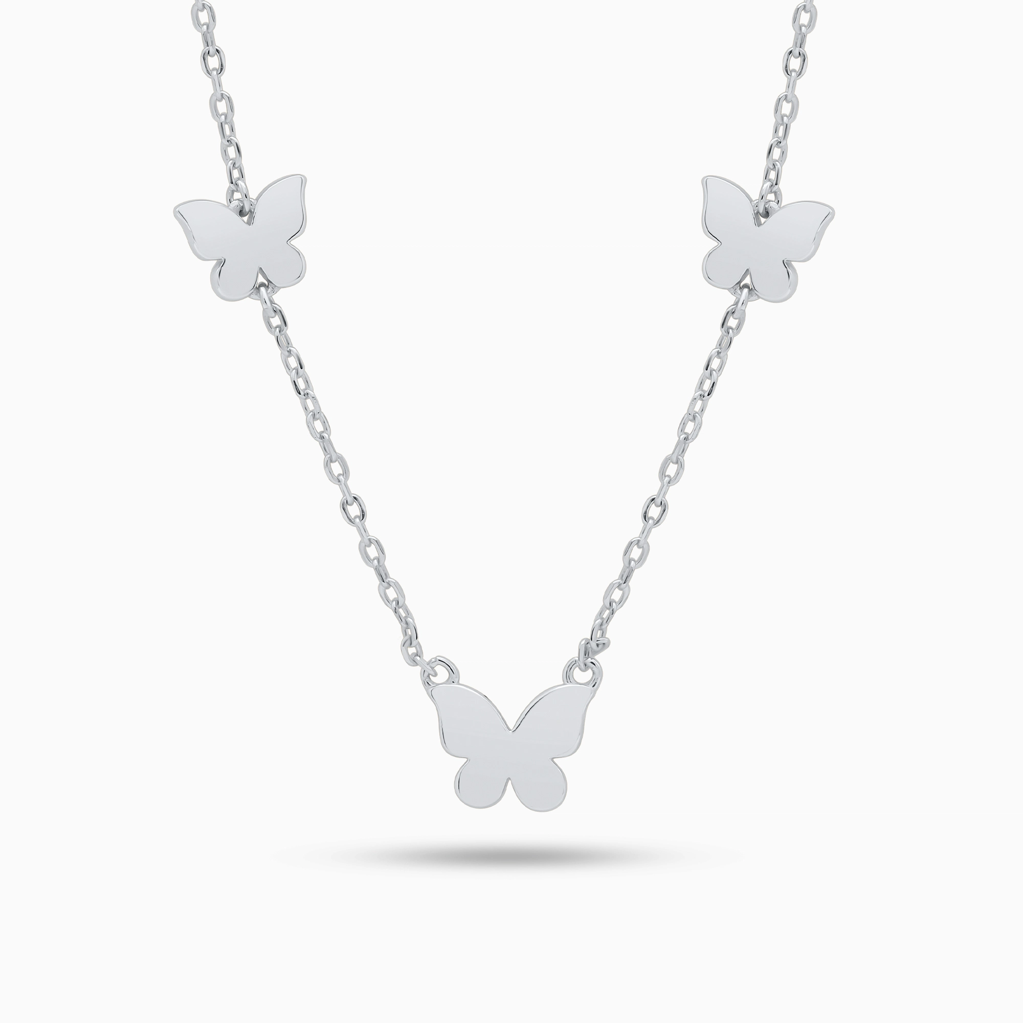 Ccolier argint fluturi Butterfly Touch vedere frontala Ccolier argint fluturi Butterfly Touch vedere frontala