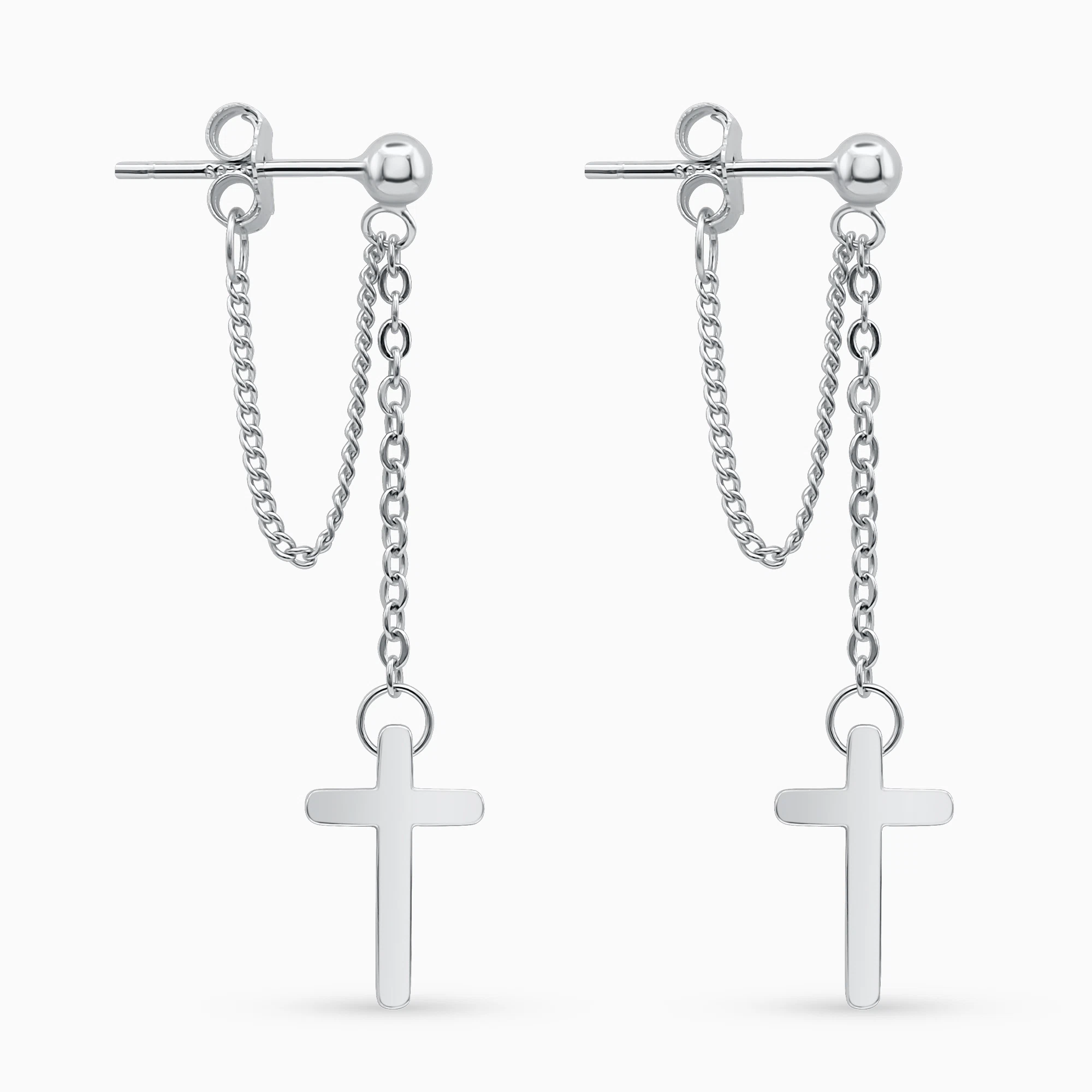 Cercei argint cruce lant Cross Chain Cercei argint cruce lant Cross Chain
