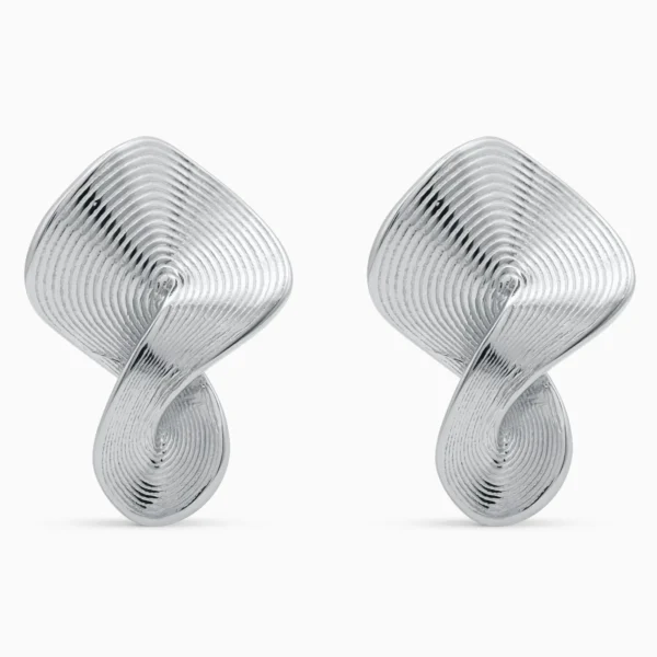 Cercei argint design modern minimalist modern twist
