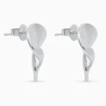 Cercei argint design modern minimalist modern twist