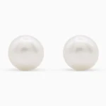 Cercei argint perla alba pearl glow