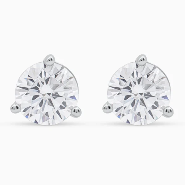 Cercei argint piatra cubic zirconia Solitaire Timeless