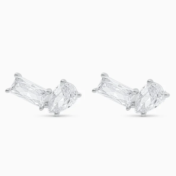 Cercei argint piatra lacrima Refined Geometry