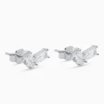 Cercei argint piatra lacrima Refined Geometry