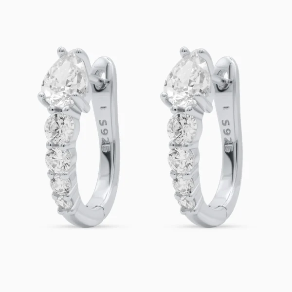 Cercei argint pietre cubic zirconia iris