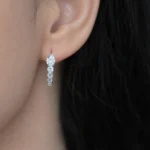 Cercei argint pietre cubic zirconia iris