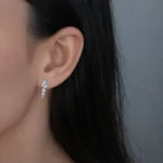 Cercei argint pietre cubic zirconia iris