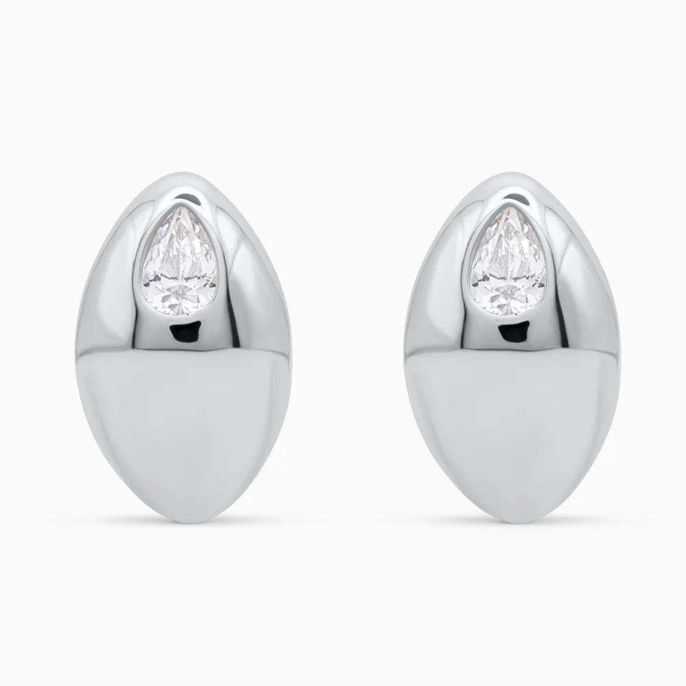Cercei argint pietre cubic zirconia pure drop