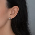 Cercei argint pietre cubic zirconia pure drop