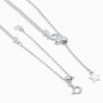 Choker argint stea silver star vedere frontala