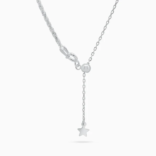 Choker argint stea silver star vedere frontala
