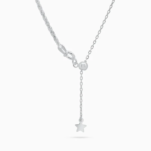 Choker argint stea silver star vedere frontala