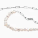 Colier argint Ivory Glow vedere frontala