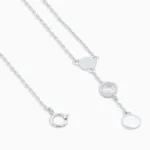 Colier argint Pure Femininity vedere frontala