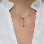 Colier argint Pure Femininity vedere frontala