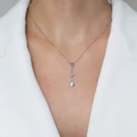 Colier argint Pure Femininity vedere frontala