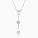 Colier argint Pure Femininity vedere frontala