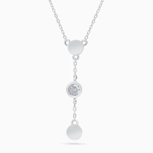Colier argint Pure Femininity vedere frontala