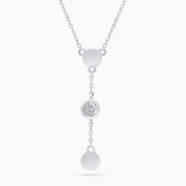 Colier argint Pure Femininity vedere frontala