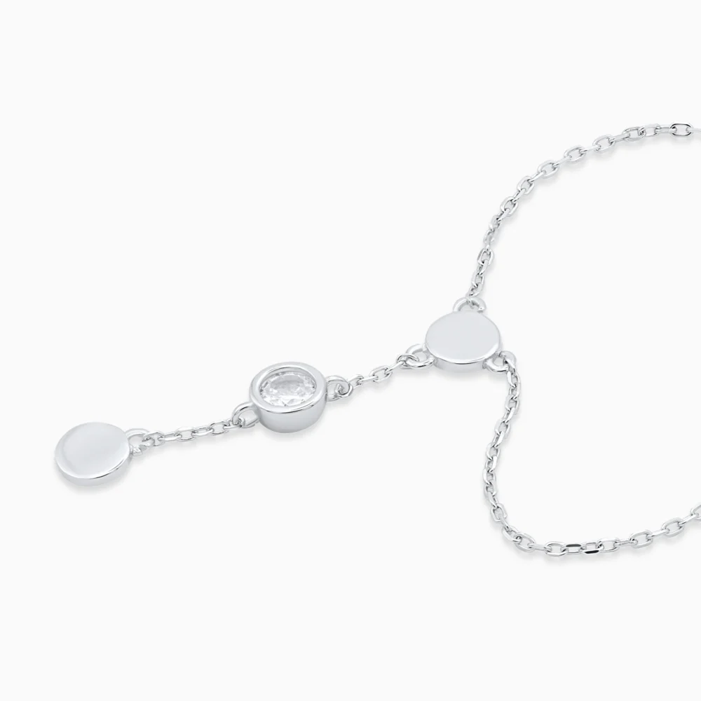 Colier argint Pure Femininity vedere laterala