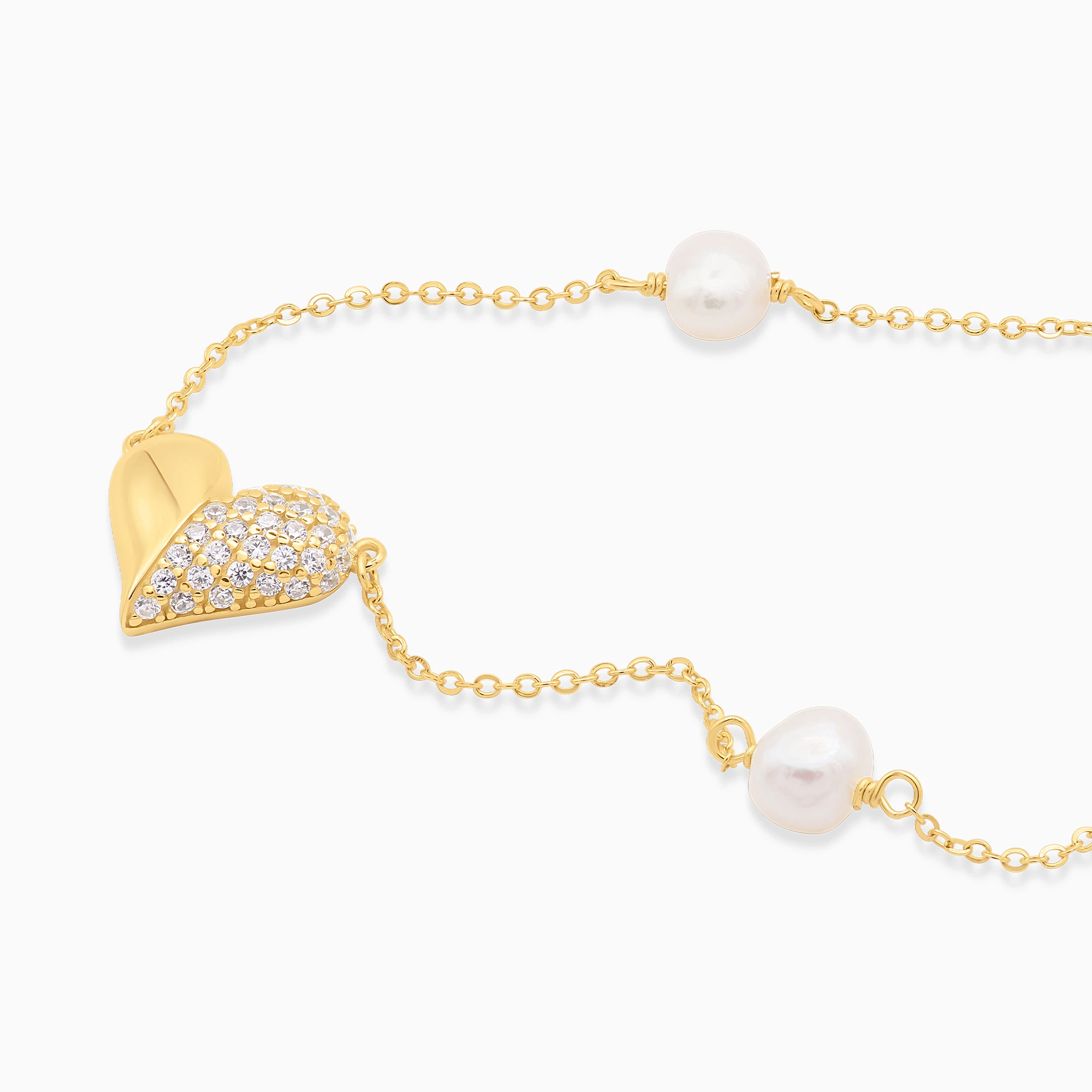 Colier argint perle naturale cultura pearl amour vedere laterala Colier argint perle naturale cultura pearl amour vedere laterala