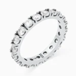 Inel argint eternity cubic ziconia Timeless Eternity vedere frontala