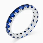 Inel-argint-eternity-pietre-albastre-Blue-Eternity-vedere-frontala