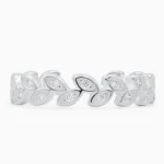 Inel-argint-frunze-pietre-cubic-zirconia-Leaf-Elegance-vedere-frontala