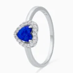 Inel-argint-opal-albastru-Blue-Opal-Heart-vedere-frontala