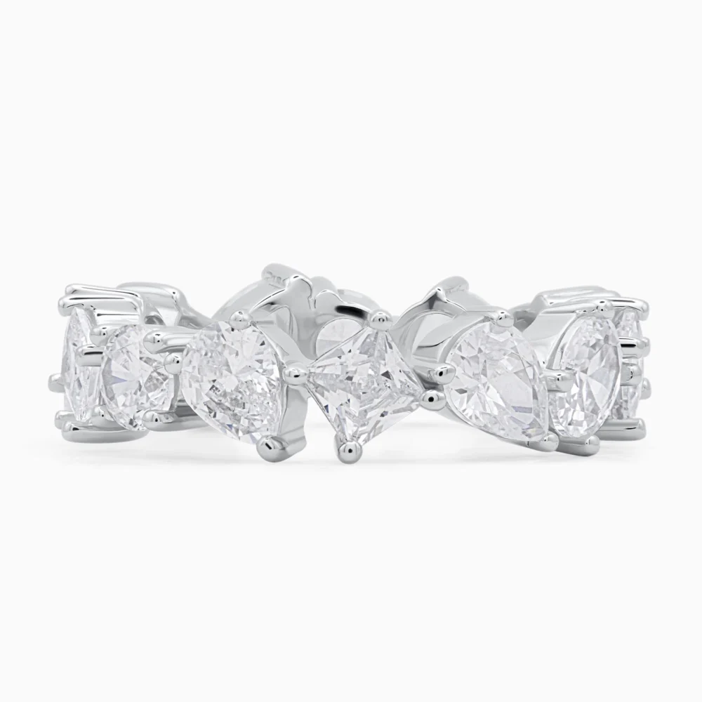 Inel argint pietre cubic zirconia Infinite Shine detaliu pietre