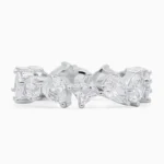 Inel argint pietre cubic zirconia Infinite Shine vedere frontala