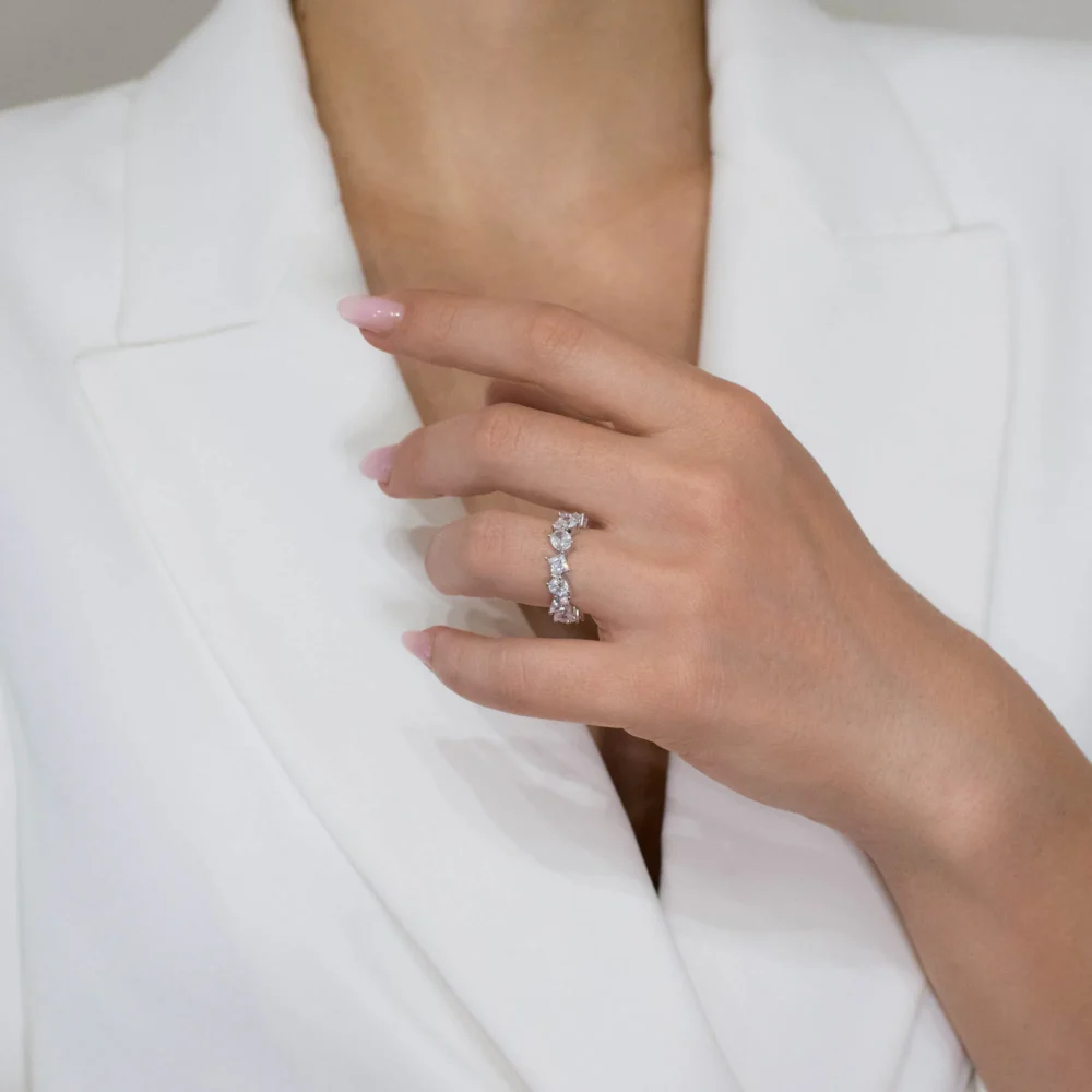 Inel din argint cu pietre cubic zirconia – Infinite Shine