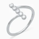Inel-argint-pietre-cubic-zirconia-Line-of-Light-vedere-frontala