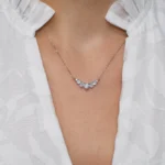 colier argint cubic zirconia grace vedere frontala