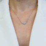 colier argint cubic zirconia grace vedere frontala