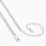 colier tennis argint placat aur cubic zirconia desire vedere frontala